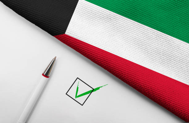 istock Flag of Kuwait and check mark 1409398869