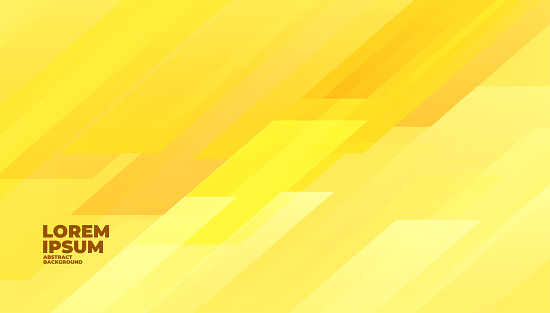 Abstract geometric shapes yellow background, vector illustration.