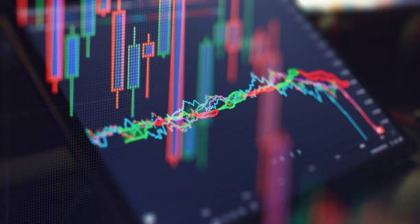 istock Charts of financial instruments for technical analysis. Data analyzing in forex market trading: the charts and summary info for forexmaking trading. 1409401084