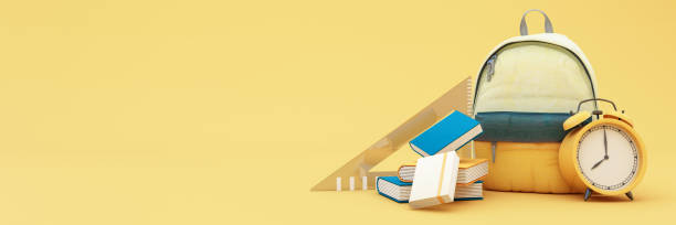 istock Back to school with school supplies and equipment. 1409410923