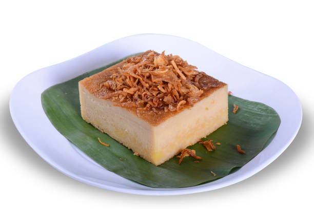 istock Coconut custard made from eggs with soybean and coconut milk  on white background. on white bowl  and with clipping path 1409411969