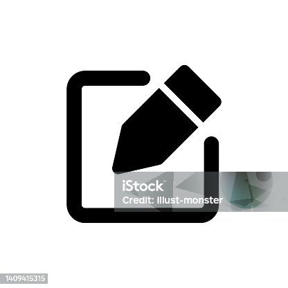 istock Edit Icon. Input and writing. Vector. 1409415315