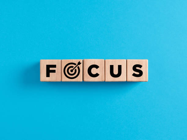 istock Focusing or concentrating on business objectives, goals or marketing target customers 1409416446