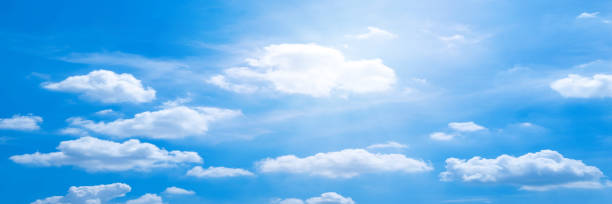 istock Beautiful blue sky cloudsfor background. Panorama of sky. 1409417297