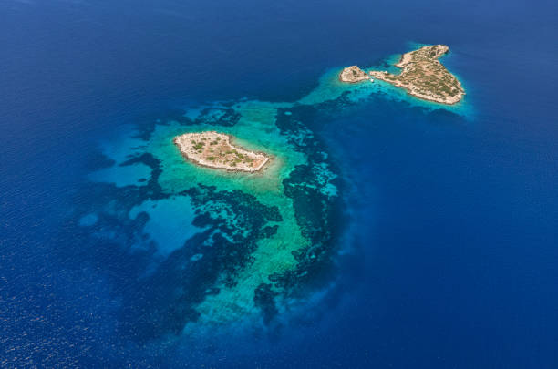 Değirmen island and Suluca island, Söğüt, Marmaris, Muğla, Turkey
