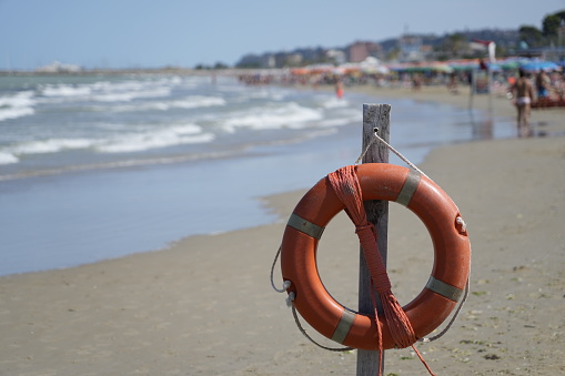 Danish flag on the beach