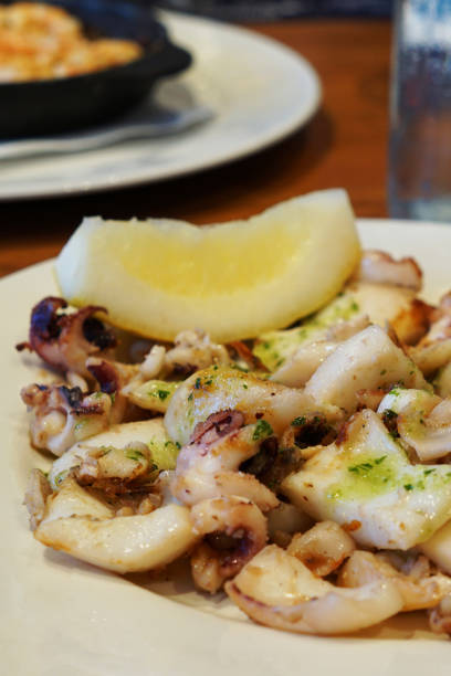 istock Close up baby cuttlefish squids in Andaluz style 1409420493