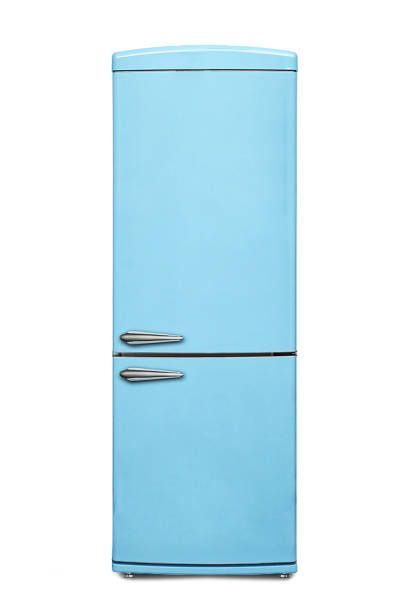 istock Refrigerator on white background. Home freezer for household. 1409421364