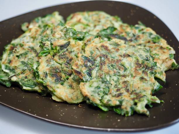 istock Korean traditional food spring herbs pancake, Pajeon 1409423717