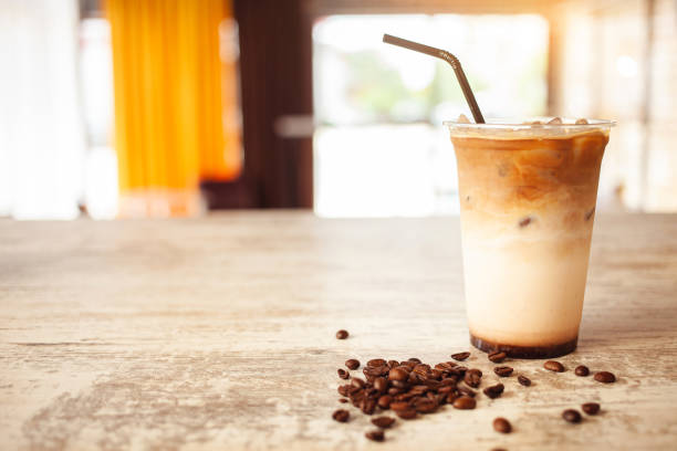 istock Ice latte coffee summer refreshing drink in cafe 1409424276