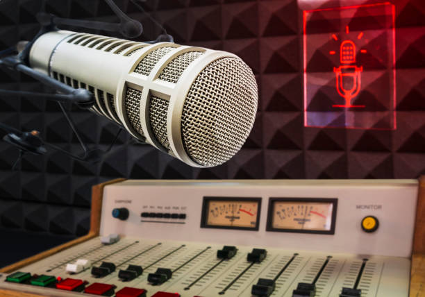 istock Professional microphone and sound mixer 1409425679