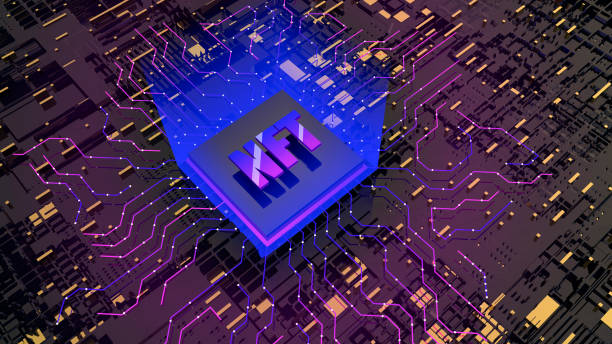 istock 3d NFT image. Blockchain Non Fungible Token idea. Computer chip NFT on digital background. Cryptocurrency, cryptoeconomics, blockchain technology concept 1409427345