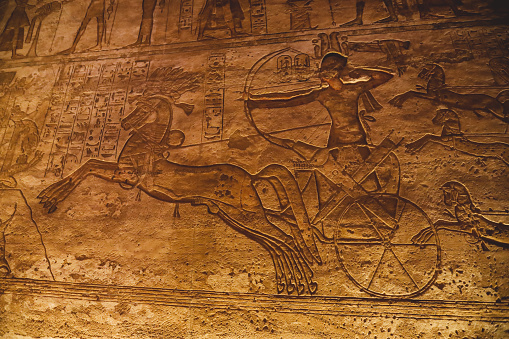 Egyptian hieroglyphs background