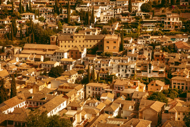 Granada (Spain) cityscape urban skyline
