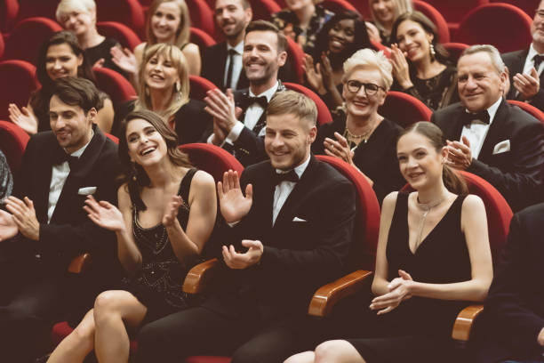 istock Excited audience clapping in opera house 1409452469