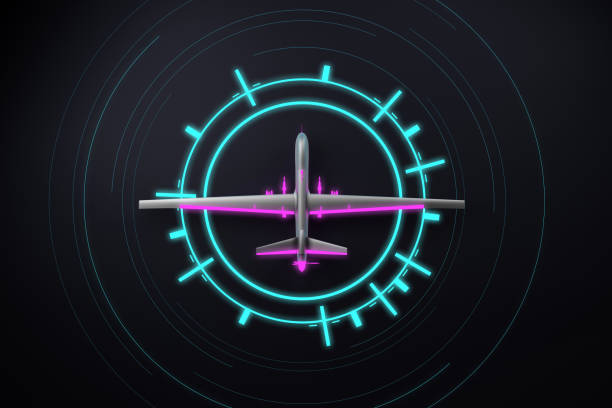 istock conditional military drone fighter with highlighted details 1409457013