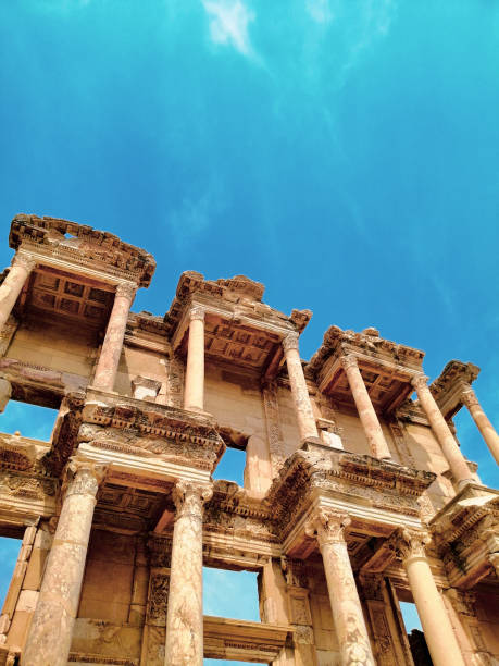 Library of Celsus The Library of Celsus is an ancient Roman building in Ephesus.
in Selçuk, İzmir, Turkey celsus library photos stock pictures, royalty-free photos & images