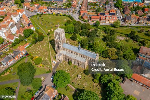 Aerial Photo Of St Edmunds Church Southwold Suffolk Stock Photo - Download Image Now