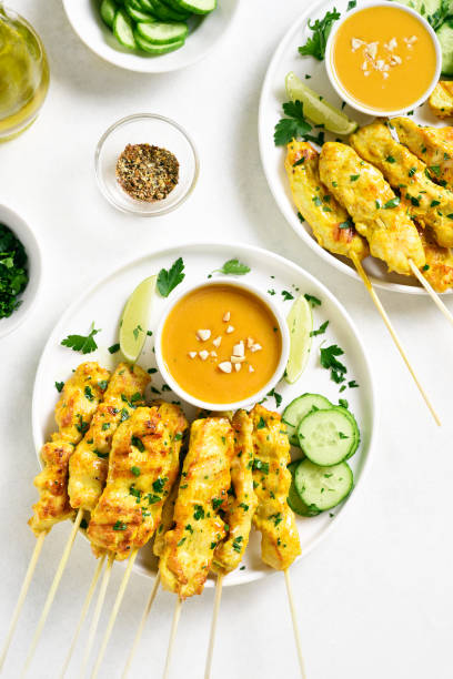 istock Grilled chicken skewers 1409462908