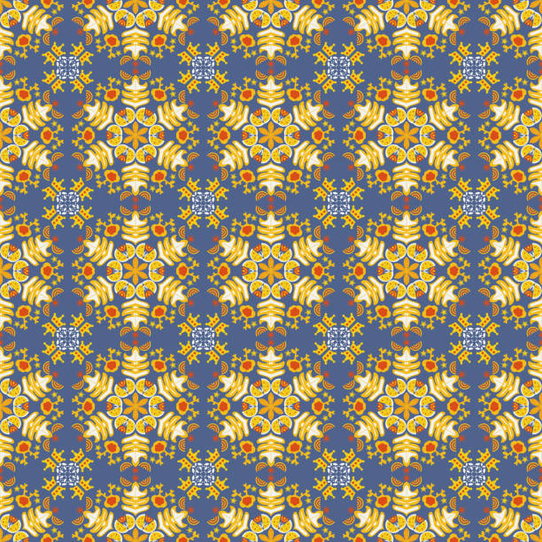 istock Nature Seamless Pattern Garden Floral Background Damask Aboriginal Ornament Art 1409467516