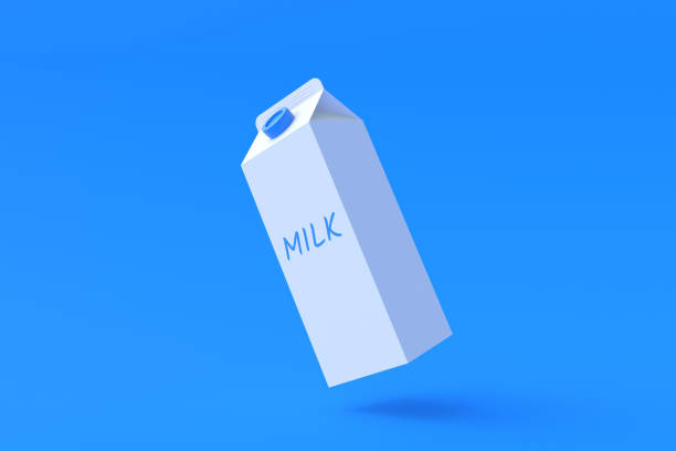 istock Flying packaging of milk. Dairy beverage. Healthy drink. 3d render 1409469766