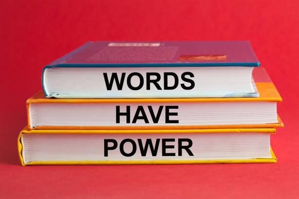 Words Have Power Concept stock photo