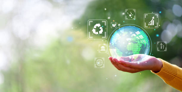 istock Hand holding green leaf with Net-Zero icons. CO2 Net-Zero Emission - Carbon Neutrality concept. 1409485844