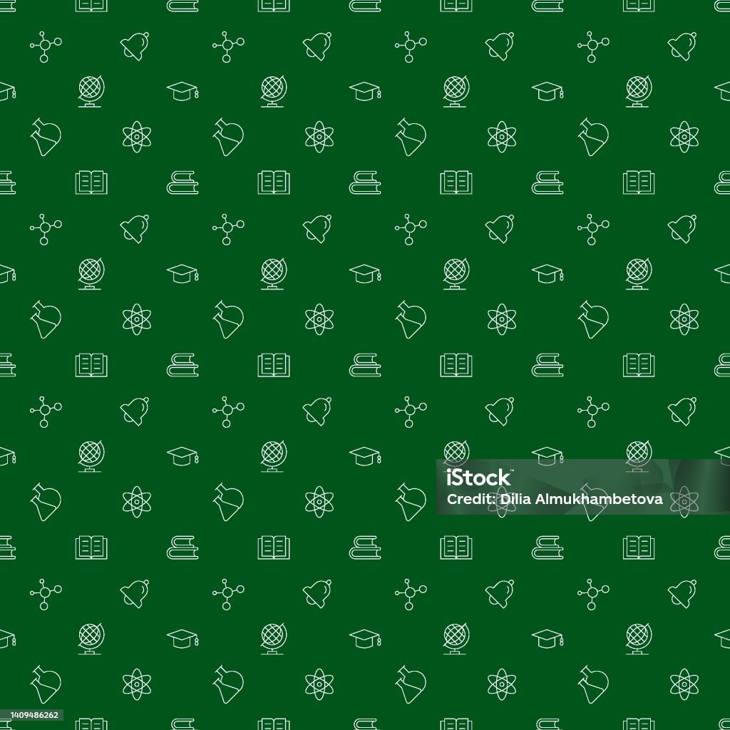 Pattern Background Minimalistic Learning Minimalistic Education Vector Seamless Pattern For Web Sites Apps ...