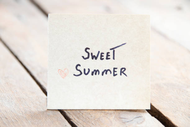 istock Sweet  summer. Creative concept. A tag with the inscription. 1409489169