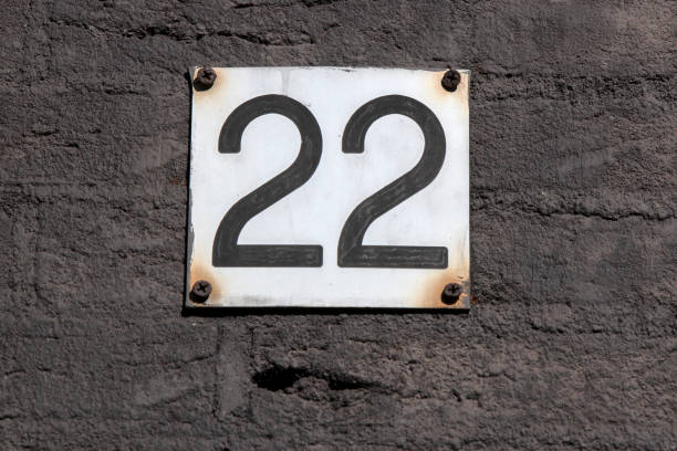 istock Close Up House Number 22 At Amsterdam The Netherlands 1409489637
