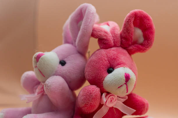 istock Two cute bears waiting for love 1409491436