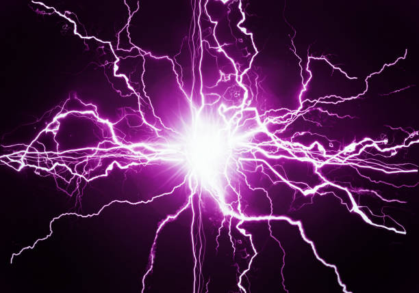 istock Purple Plasma Pure Energy and Force Electical Power 1409494034