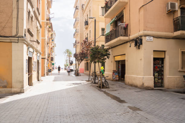 Street in Barceloneta area, Barcelona