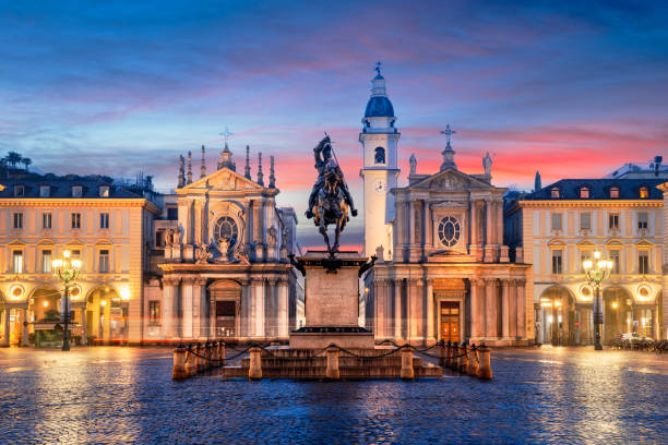 Turin, Italy at Piazza San Carlo
