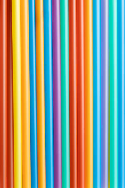 istock Close up of colorful plastic straws. Background 1409503600
