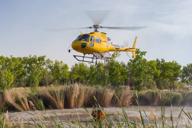 Spanish fire helicopter bomberos