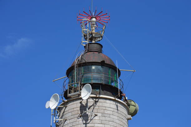 The Cap Gris-Nez lighthouse. Opal side. stock photo