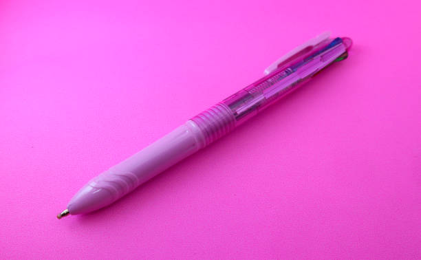 istock Pink pen on pink background 1409507385