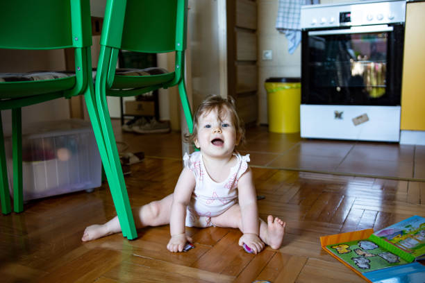 istock Cute baby girl 1409507433