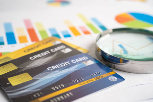istock Credit card on graph. Finance development, Banking Account, Statistics, Investment Analytic research data economy, Stock exchange trading, Business company concept. 1409509408