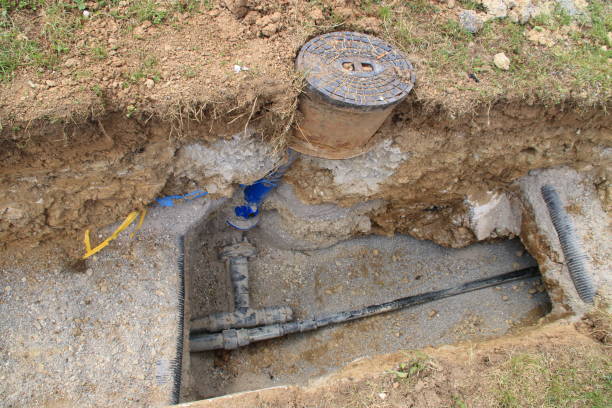 istock Connection of an underground hydrant to a water pipe 1409512584
