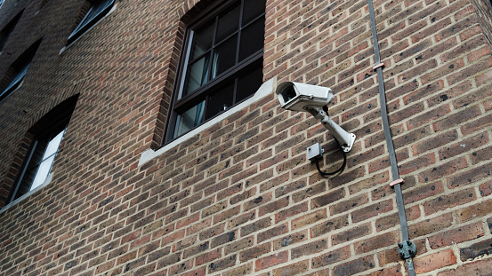 Building exterior security camera