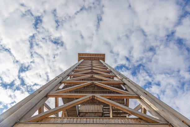 Lookout tower, Velka Destna, Orlicke mountains, Eastern Bohemia, Czech Republic