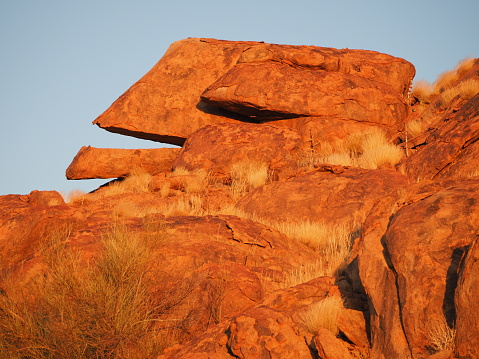 at sunset in Namib-Naukluft National Park, Namibia