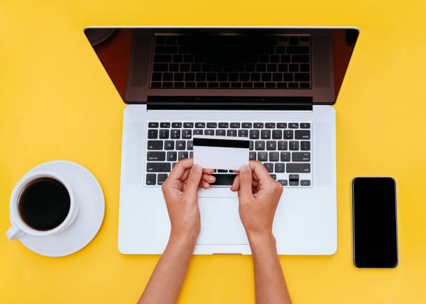 istock Online shopping. Top view photo. 1409520527