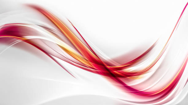 Modern Abstract Background Modern Abstract Background with Smooth Wavy Lines red white stock pictures, royalty-free photos & images