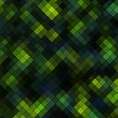 istock green background with squares Diagonal gradient Abstract background with geometric pattern 1409537182