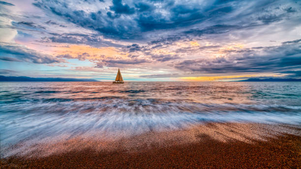 istock Sunset Sailboat Tropical Ocean Landscape Vacation 1409539418