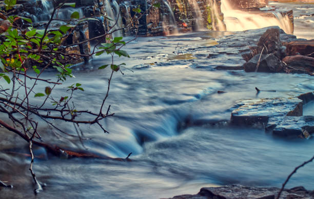istock Water flowing like milk over the rocks - Trowbridge Falls, Thunder Bay, ON, Canada 1409545755