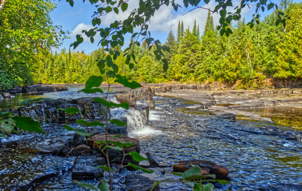 istock Every rock creates a waterfall - Trowbridge Falls, Thunder Bay, ON, Canada 1409546086